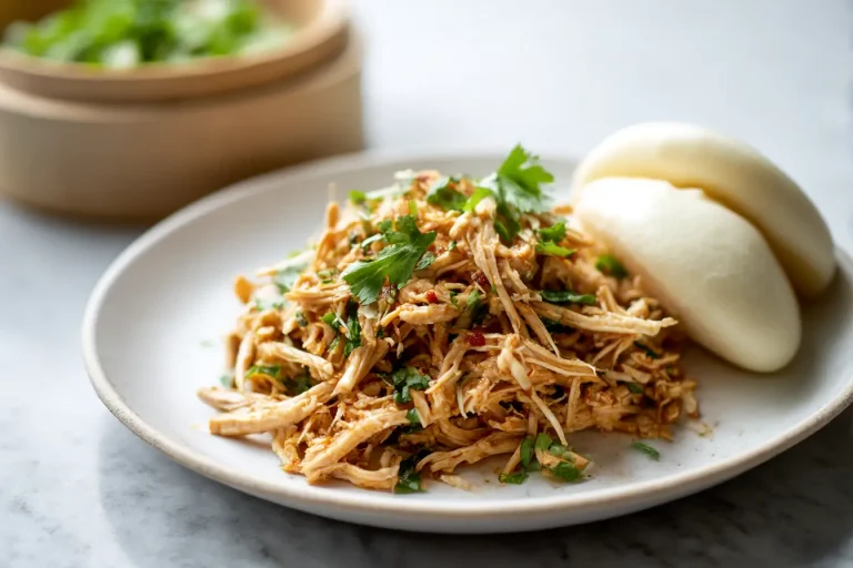 Pyszne bao z szarpanym kurczakiem z air fryer
