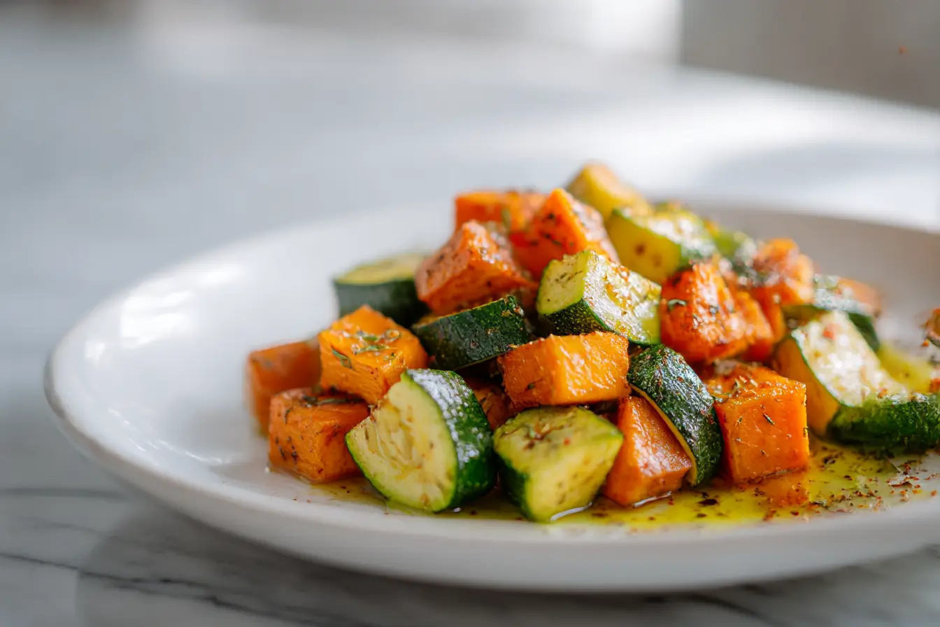 Bataty z cukinią z Air Fryer