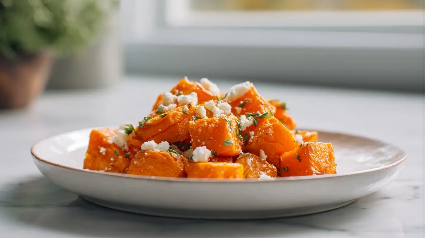 Bataty z fetą z Air Fryer