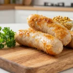Soczysta biała kiełbasa przygotowana w Air Fryer, idealna na każdy obiad.