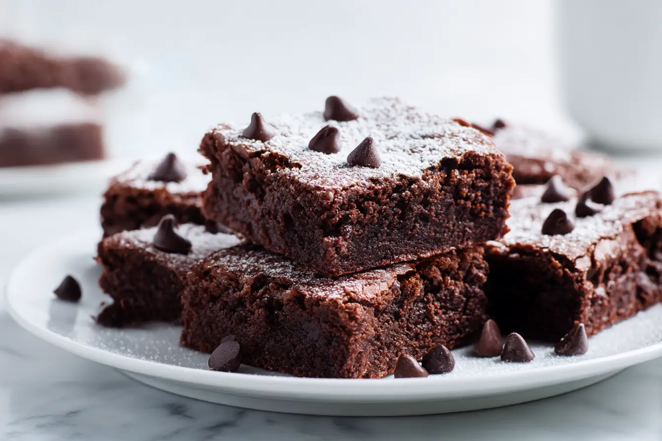 Brownie w Air Fryer przygotowane w formie pysznego deseru.