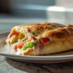 Pyszne Calzone z Air Fryera na talerzu