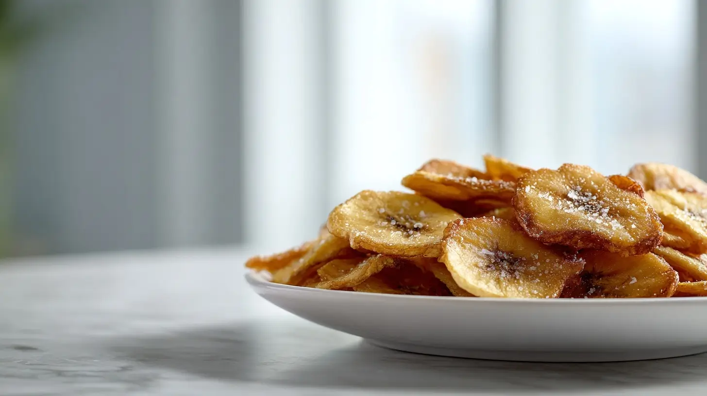chipsy z banana w air fryer