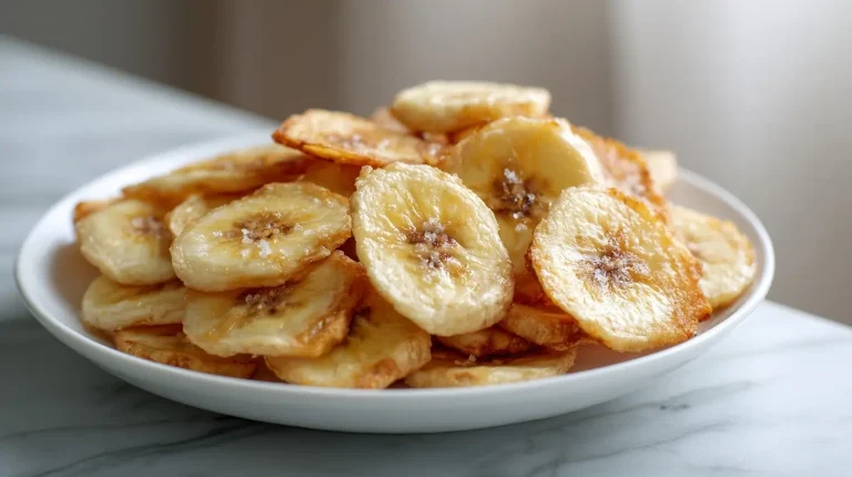 Chipsy z banana w air fryer, idealna przekąska na każdą okazję.