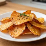 Chipsy z batata o smaku słodko-kwaśnym, idealne na przekąskę.