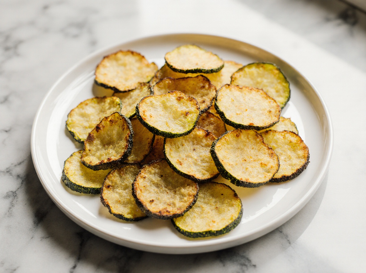 Chipsy z żółtej cukinii w Air Fryer