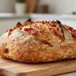 Pyszny chleb z suszonymi pomidorami przygotowany w Air Fryer.