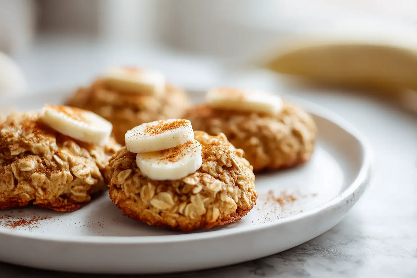 ciastka owsiane z bananem z air fryer