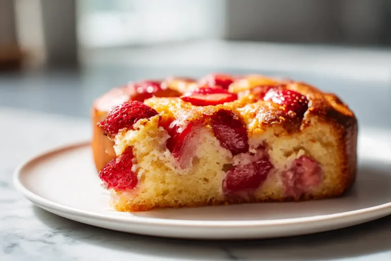 Pyszne ciasto drożdżowe z truskawkami w air fryer.