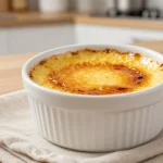 Kremowe crème brûlée z Air Fryer, idealne na słodkie chwile.
