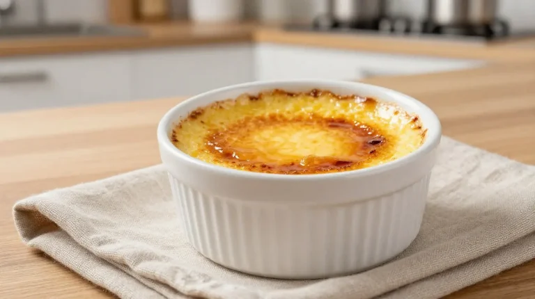 Kremowe crème brûlée z Air Fryer, idealne na słodkie chwile.