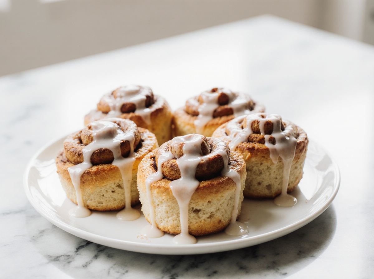 Pyszne cynamonki z Air Fryer, idealne na słodką przekąskę.