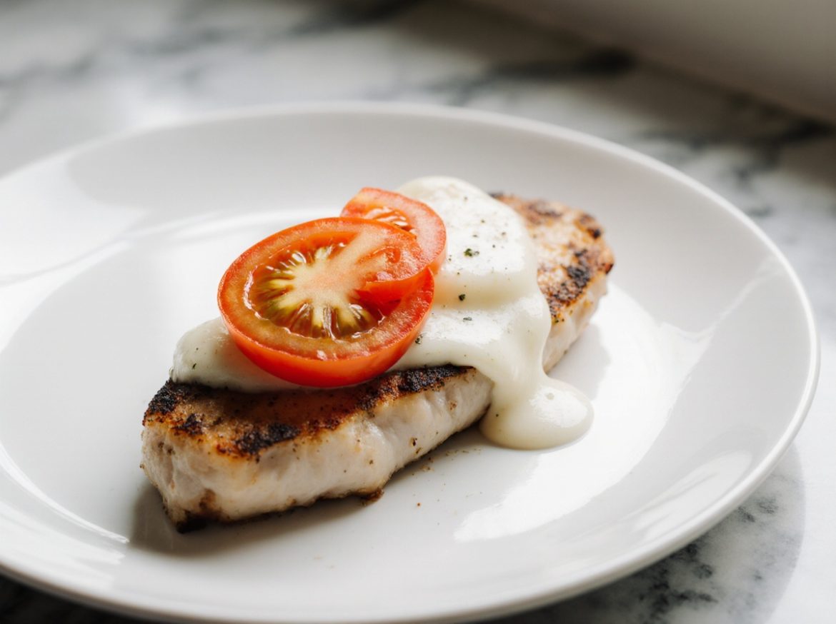 Pyszny filet z kurczaka z pomidorem i serem z air fryer