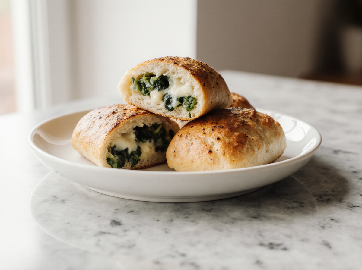 focaccia kieszonki faszerowane z air fryer