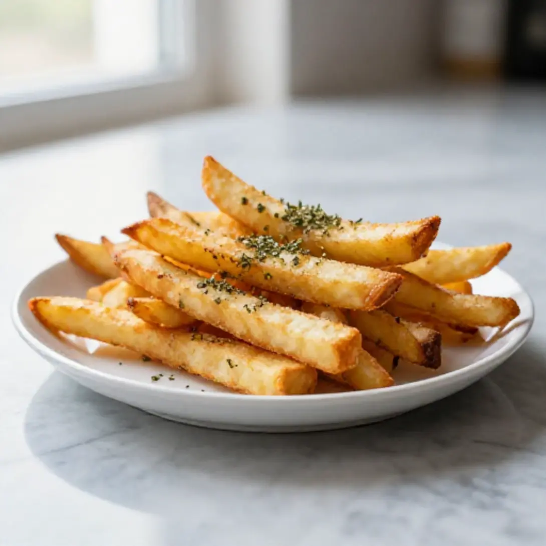 Frytki z pasternaku z Air Fryer podane z sosem
