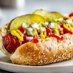 Pyszne hot dogi z air fryer, idealne na szybki posiłek.