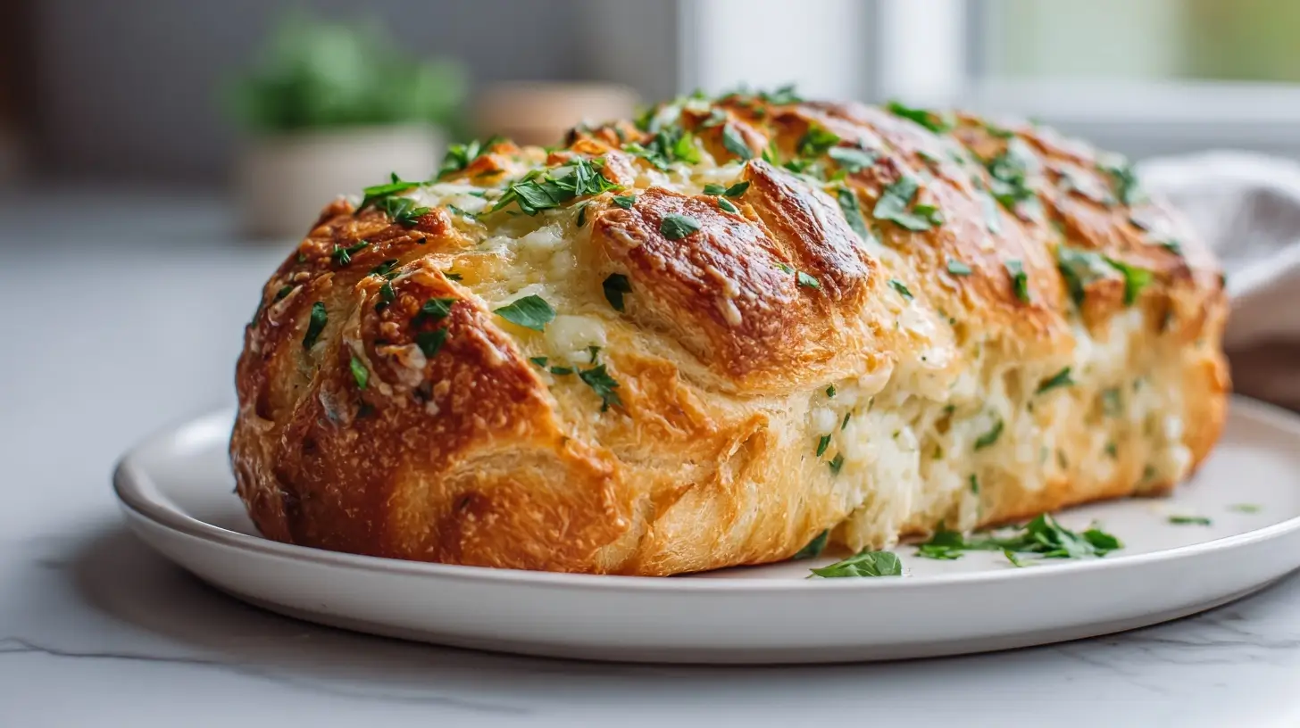 Imprezowy chleb z serem i masłem czosnkowym z Air Fryer