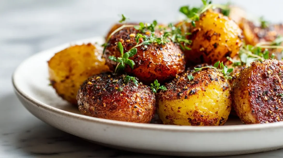 Jajka sadzone z Air Fryer na talerzu