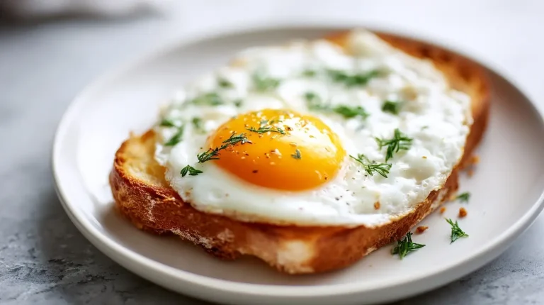Jajko sadzone na toscie z air fryera