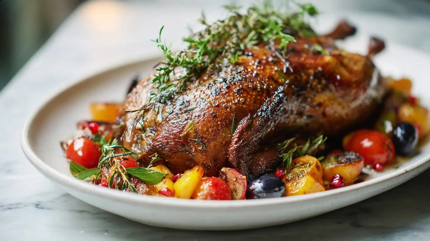 kaczka pieczona w calosci z air fryer