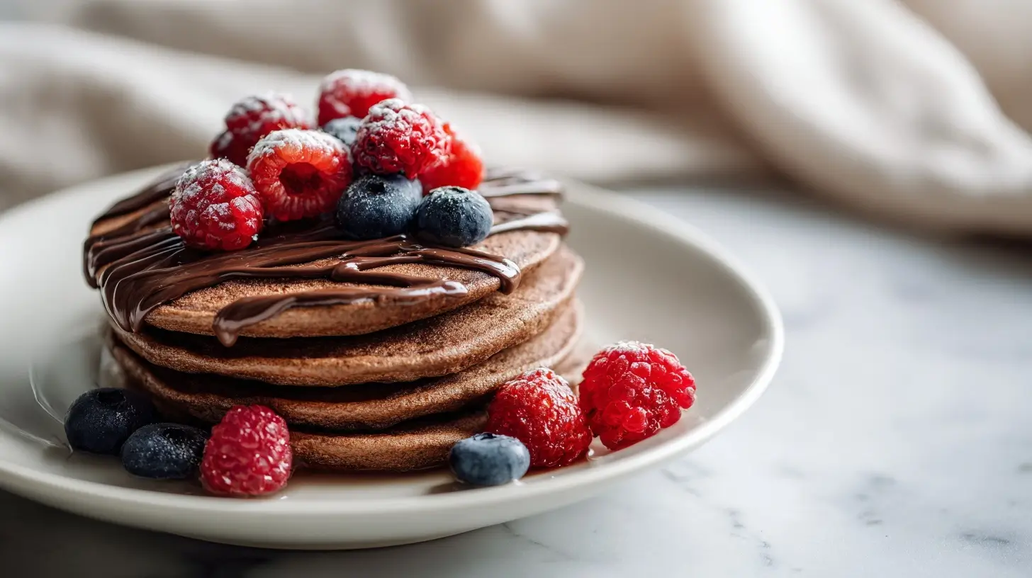 Kakaowe placuszki z serka wiejskiego z Air Fryer