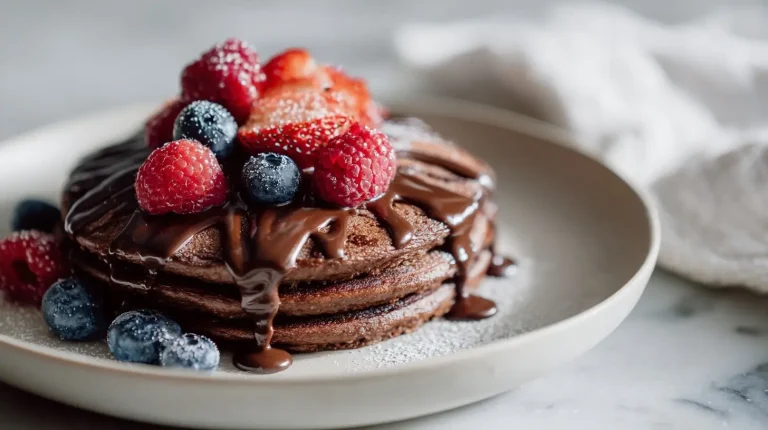 Kakaowe placuszki z serka wiejskiego z Air Fryer