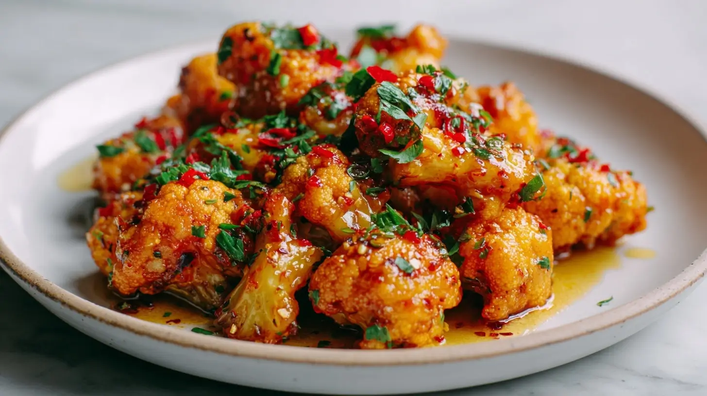 Kalafior w miodzie z curry z Air Fryer