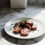 Kaszanka pieczona w air fryer, smaczne danie z mięsa