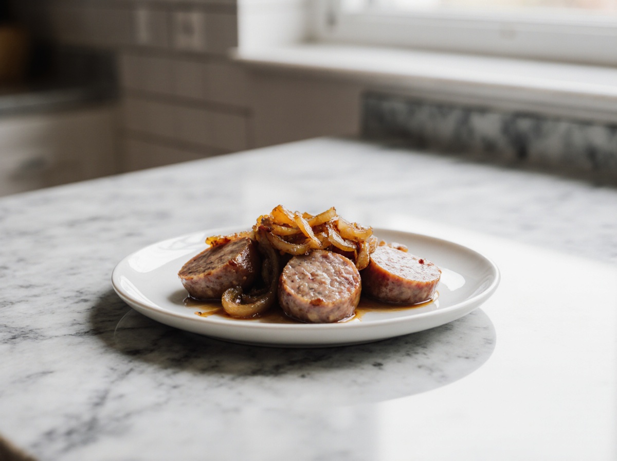 kielbasa z cebulka z air fryer
