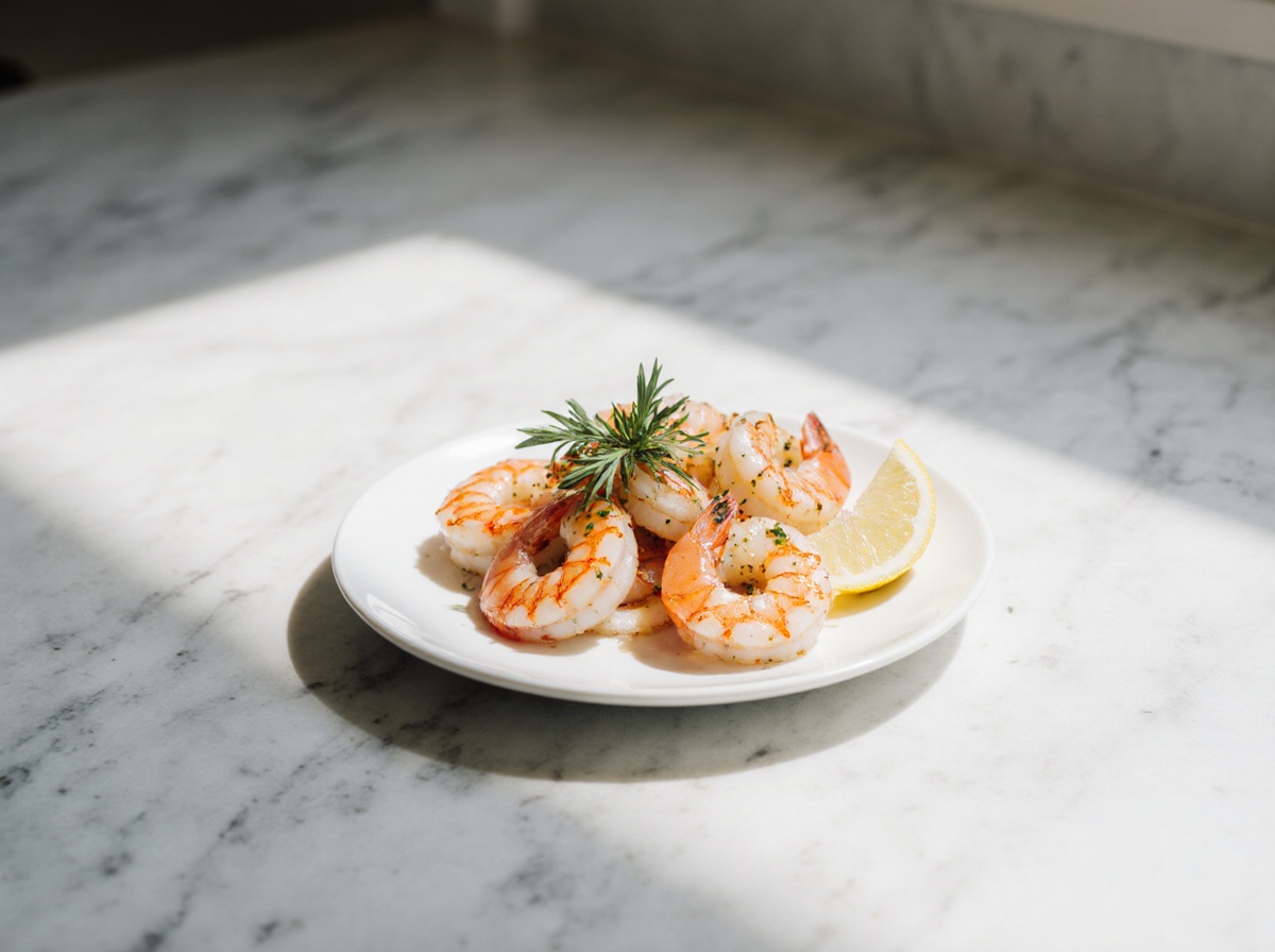 krewetki w pancerzach z air fryer