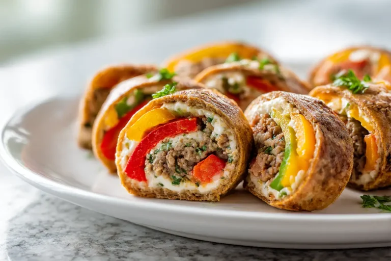 Meksykańskie rollsy z air fryer z soczystym nadzieniem.