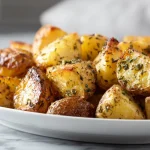 Młode ziemniaki pieczone w air fryer, idealne na lekki obiad.