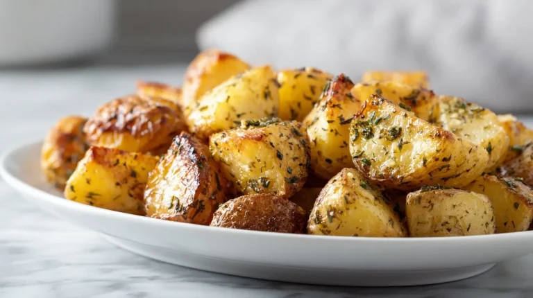 Młode ziemniaki pieczone w air fryer, idealne na lekki obiad.