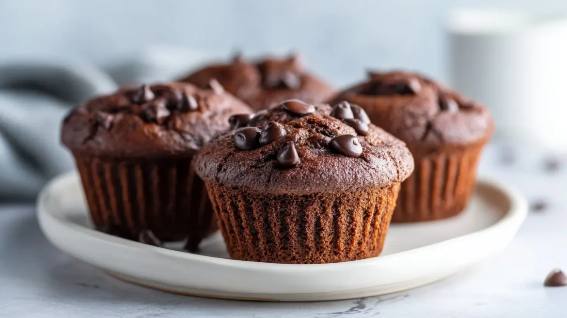 Muffinki czekoladowe z Air Fryer Muffinki czekoladowe z air fryer, pyszne i wilgotne wypieki.
