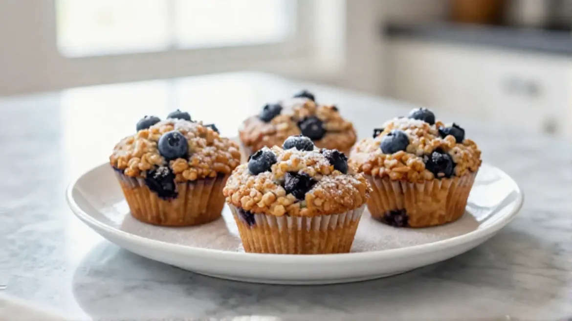 Muffiny owsiane z jagodami z Air Fryer