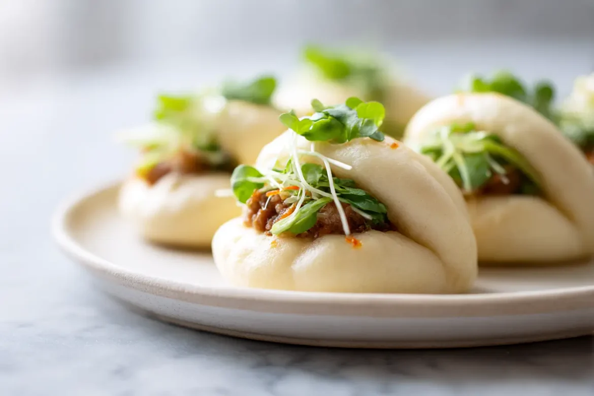 Nadziewane bułki na parze z Air Fryer w apetycznym wydaniu.