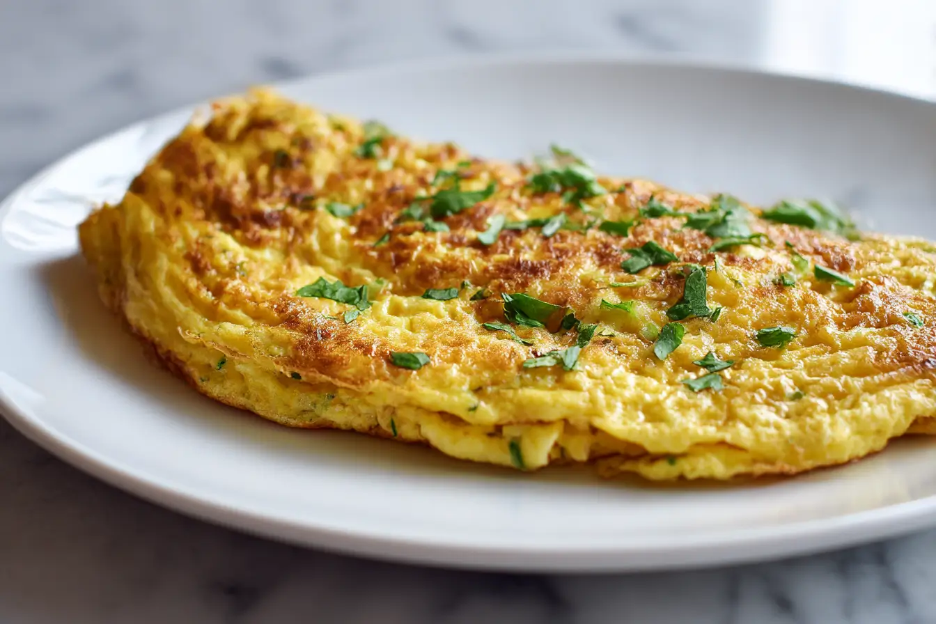 Omlet z cukinią z Air Fryer