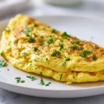 Smaczny omlet z cukinią z Air Fryer