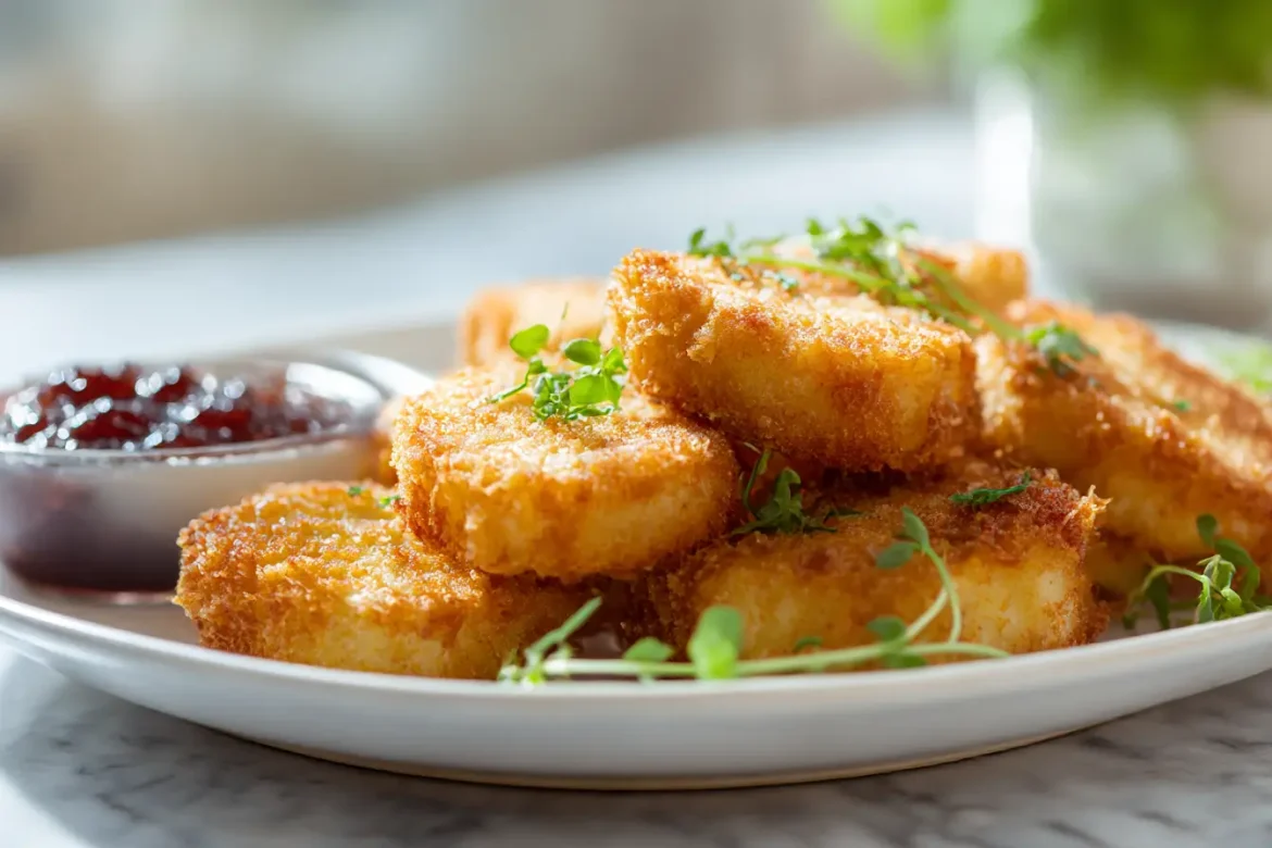 Panierowany camembert z Air Fryer