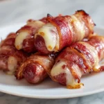 Parowki w boczku i serze z air fryer, pyszne danie na każdą okazję.