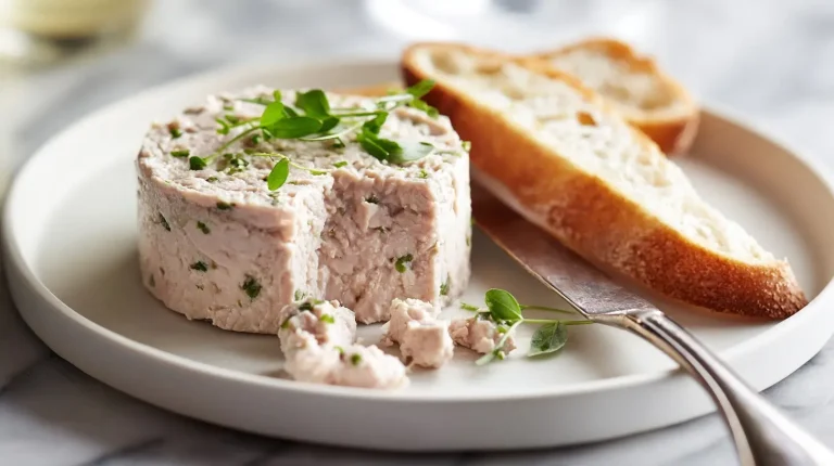 Pasztet drobiowy z Air Fryer na talerzu.