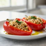 Pieczona papryka faszerowana quinoa z Air Fryer