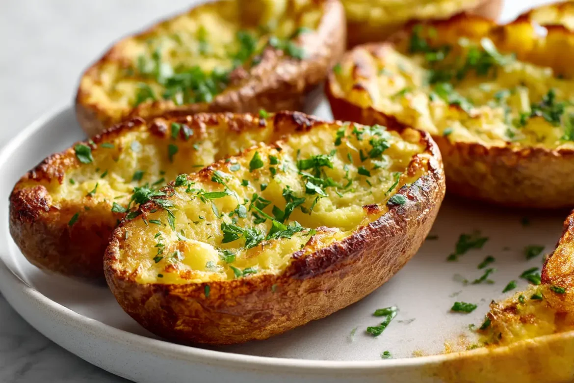 Pieczone łódeczki z ziemniaków z Air Fryer