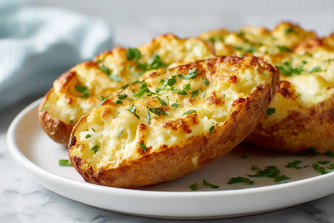 Pieczone łódeczki z ziemniaków z Air Fryer