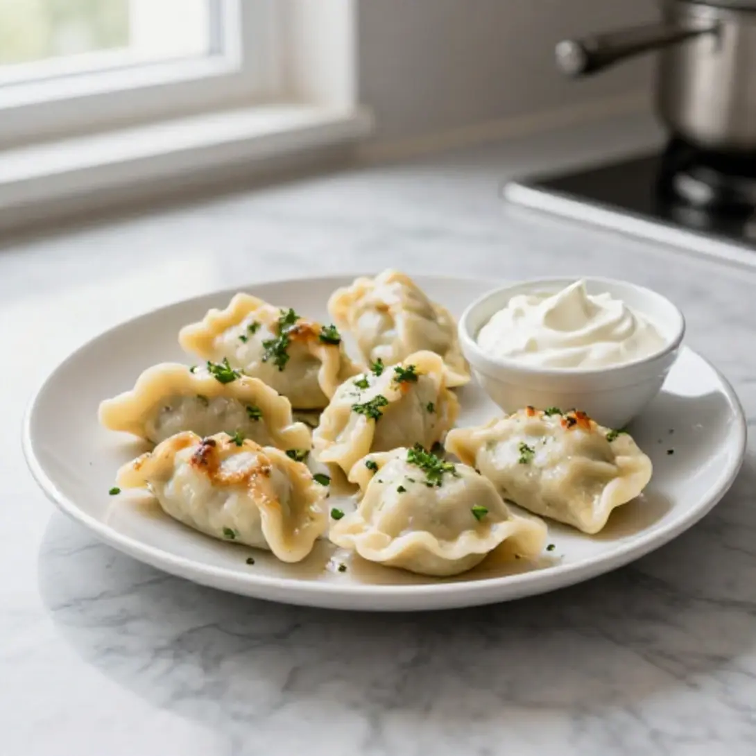 Pierogi z mięsem pieczone w Air Fryer
