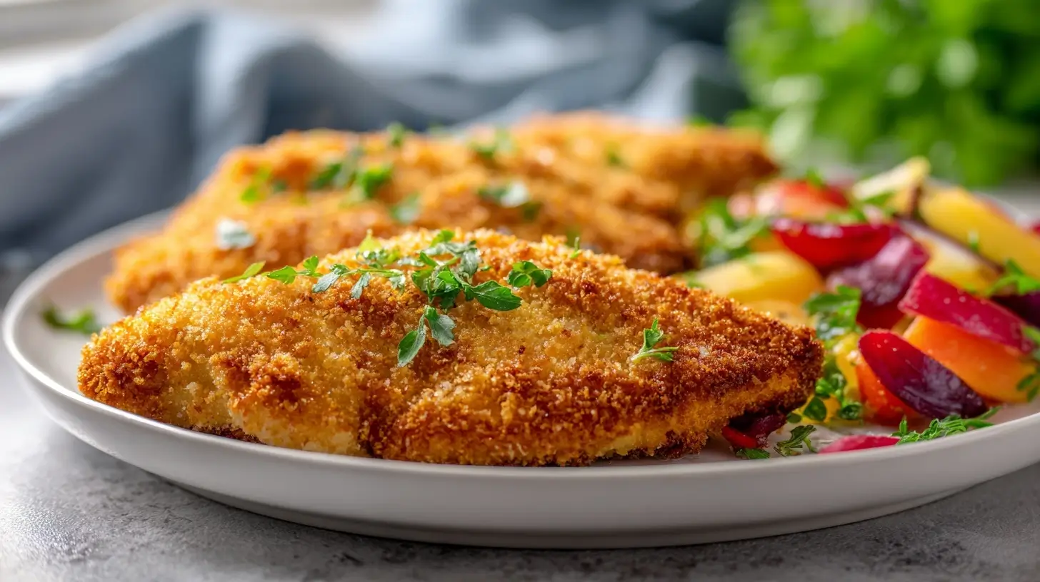 piersi kurczaka w orientalnej panierce z air fryer