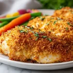 Piersi kurczaka w orientalnej panierce z air fryer, soczyste i chrupiące danie.