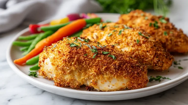 Piersi kurczaka w orientalnej panierce z air fryer, soczyste i chrupiące danie.