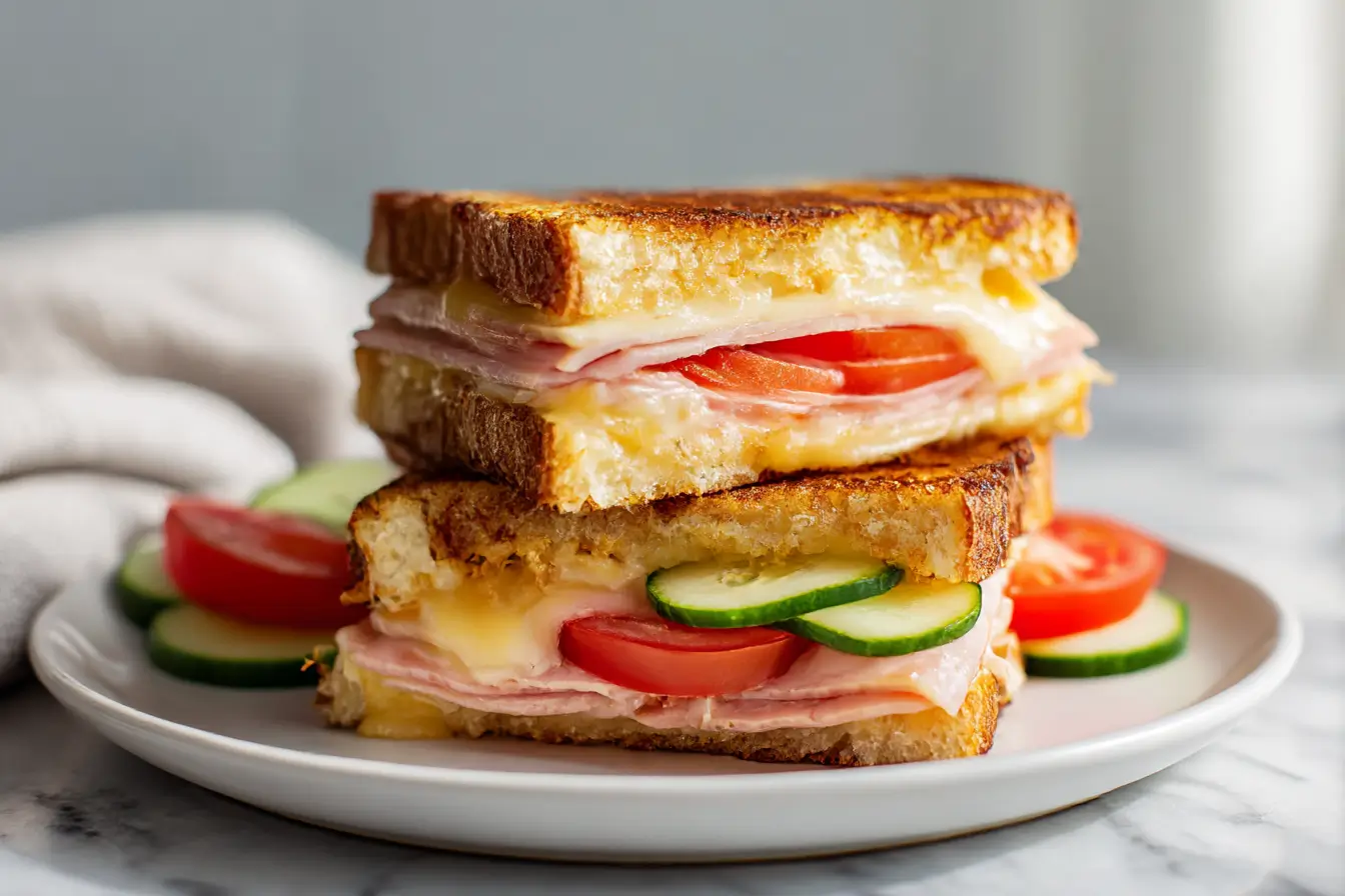 Pietrowe tosty w air fryer na talerzu