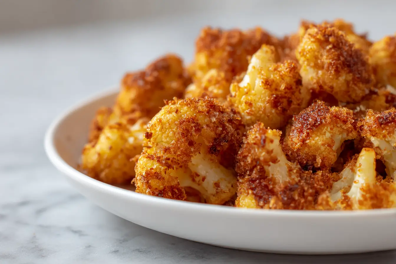 pikantne kalafiory w panierce z air fryer